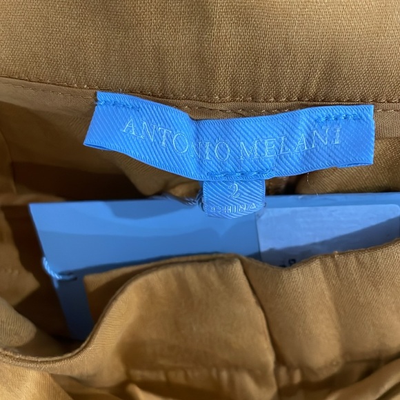 Antonio Melani Amee Linen Shorts Belted High Rise Size 2 - Picture 4 of 8